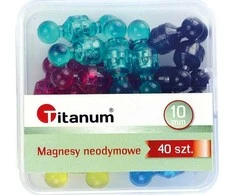 Titanum Magnes neodymowe mix 10 mm 40 vnt Titanum