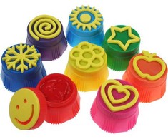 Dažai pirštukams 8 vnt 25 ml Titanum