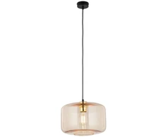 TK Lighting Alma 4900 pakabinamas šviestuvas 1x15W E27 gintaro/juodos spalvos