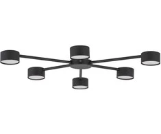 Lubinis šviestuvas Lampa sufitowa Tk Lighting Avia 4692 plafon lampa sufitowa 6x10W GX53 juoda