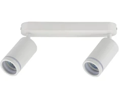 Lubinis šviestuvas Lampa sufitowa TK Lighting Lampa sufitowa balta 2xGU10 metalo sp. Podwójny reflektor natynkowy