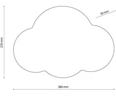TK Lighting Cloud 4964 sieninis šviestuvas 2x6W G9 baltas