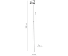 TK Lighting Lampa wisząca szynowa 3-fazowa PIANO 6029 TK Lighting