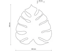 TK Lighting Monstera B52E0 sieninis šviestuvas 4x6W G9 baltas
