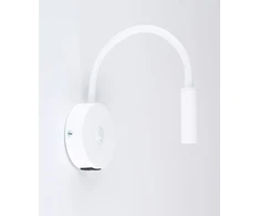 TK Lighting sieninis šviestuvas su rankena, jungikliu ir USB lizdu, LAGOS Baltas, 10202