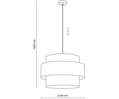 Tk Lighting TRIO JUTA MIX 2783 TK Apšvietimas pakabinamas šviestuvas
