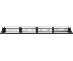 Securitynet CCAS-PA6-24UTP Cat. 6 panelė 19" 1U 24xRJ45 UTP juoda