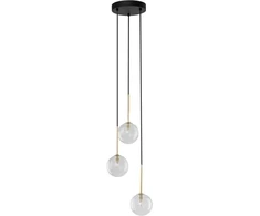 Pakabinamas šviestuvas Lampa wisząca TKKRYWULT Lampa wisząca NILOS Juodas/GOLD 5942 TK Lighting