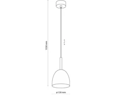 Pakabinamas šviestuvas Lampa wisząca TKKRYWULT Lampa wisząca NORD Baltas 4868 TK Lighting