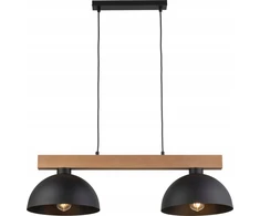 TKKRYWULT pakabinamas šviestuvas Tk Lighting Oslo 4711 pakabinamas šviestuvas 2x15W E27 juoda/medinė