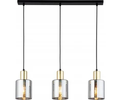 TKKRYWULT pakabinamas šviestuvas TK Lighting Sierra 6662 pakabinamas šviestuvas 3x15W E27 grafitas/auksas