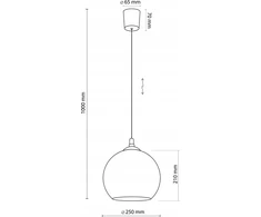 TKKRYWULT pakabinamas šviestuvas TK Lighting Venezia 5740 pakabinamas šviestuvas 1x15W E27 juodas/grafitas