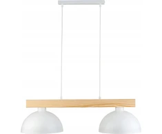 TKKRYWULT pakabinamas šviestuvas Tk Lighting Oslo 4713 pakabinamas šviestuvas 2x15W E27 balta/medinė