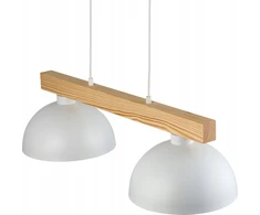 TKKRYWULT pakabinamas šviestuvas Tk Lighting Oslo 4713 pakabinamas šviestuvas 2x15W E27 balta/medinė