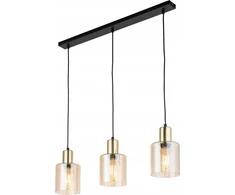 TKKRYWULT pakabinamas šviestuvas TK Lighting Sierra 6666 pakabinamas šviestuvas 3x15W E27 gintaro/aukso