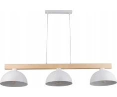 TKKRYWULT pakabinamas šviestuvas Tk Lighting Oslo 4712 pakabinamas šviestuvas 3x15W E27 balta/medinė
