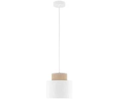 Tkkrywult TK Lighting Duo 10078 pakabinamas šviestuvas 1x15W E27 džiuto/balta