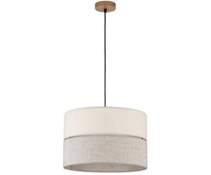 Pakabinamas šviestuvas Lampa wisząca TKKRYWULT Tk Lighting Eco* 5772 lampa wisząca zwis 1x15W E27 juoda/drewniana