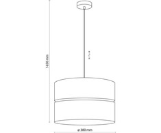 Pakabinamas šviestuvas Lampa wisząca TKKRYWULT Tk Lighting Eco* 5772 lampa wisząca zwis 1x15W E27 juoda/drewniana