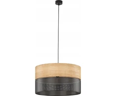 TKKRYWULT TK Lighting Nicol 4798 pakabinamas šviestuvas 3x15W E27 juodas/ąžuolas