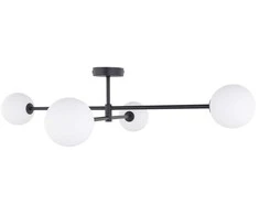 Lubinis šviestuvas Lampa wisząca TKKRYWULT Tk Lighting Sarius 4735 plafon lampa sufitowa 4x6W G9 juoda/balta