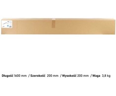 Lubinis šviestuvas Lampa sufitowa listwa TK-Lighting Vox VI 3xGU10 3xG9 Juodai Balta 159 cm