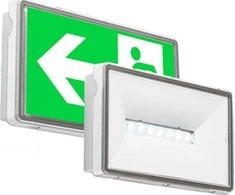 Tm Technologie 6,5W paviršinis evakuacinis šviestuvas ONTEC S M2, baltas, su 3h avariniu moduliu