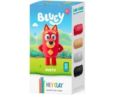 TM Toys Hey Clay - Figūrėlė Bluey Rusty + akcesoriami 5pak