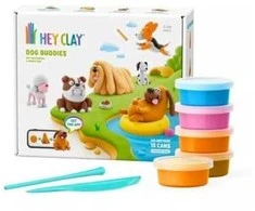 TM Toys Hey Clay - Rinkinys šunų draugai, 15 vnt. pakuotė
