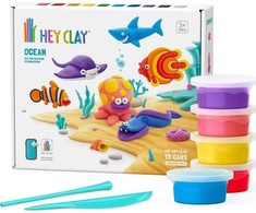Hey Clay MEGA RINKINYS iš plastikinio molio Vandenyno gyvūnai + priedai Tm Toys