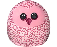 TY Squishy Beanies Pliušinis žaislas - rožinė pelėda, 35 cm