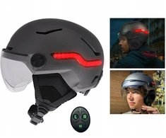 TnB Kask LED Kryptorodžiai Stabdžių Šviesa + Pultas Paspirtukas Dviratis Skuteris L 59-61 / Umhelmled3l (SB11503)