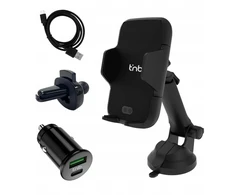 TnB Laikiklis Automobilinis Siurbtukas + Oro Pūstuvas Telefonui Iki 7'' USB Kroviklis Rinkinys 4in1 / Carholdpro2