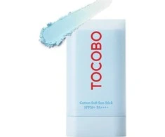 TOCOBO Cotton Soft Sun Stick SPF50+ PA++++ apsauginis veido kremas nuo saulės, 19 g