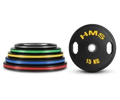 HMS TOG15 2 x 15 KG TALERZ OLIMPIJSKI OGUMOWANY 2 x 15 KG HMS