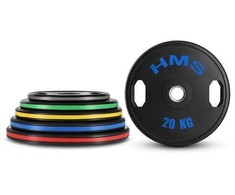 TOG20 2 x 20 kg olimpinės lėkštės guminės 2 x 20 kg HMS