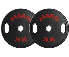 TOG25 2 x 25 kg olimpinės lėkštės guminės 2 x 25 kg HMS