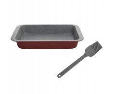 Tognana Stačiakampė skarda bordova 23x13cm ir teptukas pilkas W4444B2GGBOA