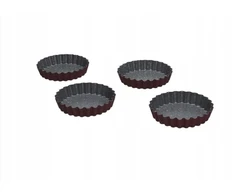 Tognana Keturių kepimo formų rinkinys Tart 10x10 cm bordinės spalvos W4444A5GGBOA