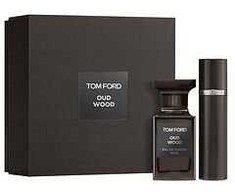 Tom Ford Oud Wood rinkinys parfum purškiamas 50ml + kvepalų vandens purškiklis 10ml