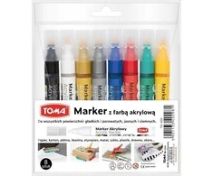 Tomasza &amp; Akwinu Akrilo žymeklis apvalus 2,5 mm 8 spalvos