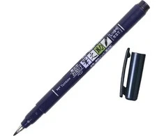 Tombow Flomasterio teptukas Fudenosuke juodas tw 1 (6 vnt.)