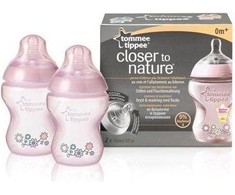 TOMMEE TIPPEE buteliukai spalvoti 260ml 2vnt 42252171, 42252181, 42252110