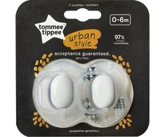TOMMEE TIPPEE ortodontiniai čiulptukai Urban Style 0-6m, 2vnt., 43341865