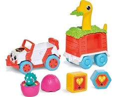 TOMY mašinėlės rinkinys su dinozauru Dino Rescue Ranger, E73253