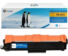 G&amp;G suderinamas toneris su Brother TN247C, NT-PB247C, žalsvai mėlynas, 2300s