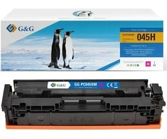Su G&amp;G suderinami dažai su Canon 045HM, NT-PC045XM, rausvai raudona, 2200s