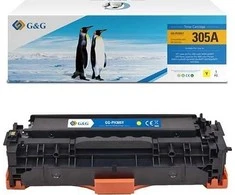 Toneris G&amp;G G&amp;G suderinamas su CE412A, geltona, 2600, NT-PH305Y (CE412A), HP 305A, HP Color LaserJet Pro M375NW, Pro M475DN, M451dn,