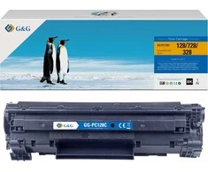 Su G&amp;G suderinami dažai, skirti Canon CRG728, CRG128, CRG328, NT-PC128C, juodi, 2100s