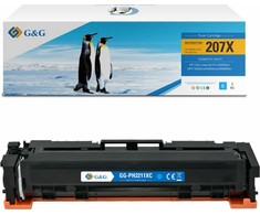 Suderinamas su G&amp;G tonerio kasetėmis: HP W2211X, NT-PH2211XC, HP 207X, žydra, 2450s